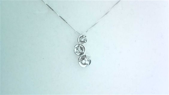 Collana Sommer Donna Fantasia in Oro bianco Diamante 0.09 Ct TRILOGY FIORI DIA CT 0.09 PA UDC TOT - TRILOGY FIORI DIA CT 0.09 PA UDC TOT